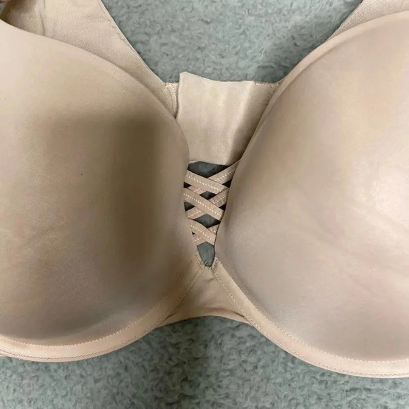 Torrid Curve womens nude beige tshirt bra adjustable straps underwire 38DDD - Picture 3 of 8